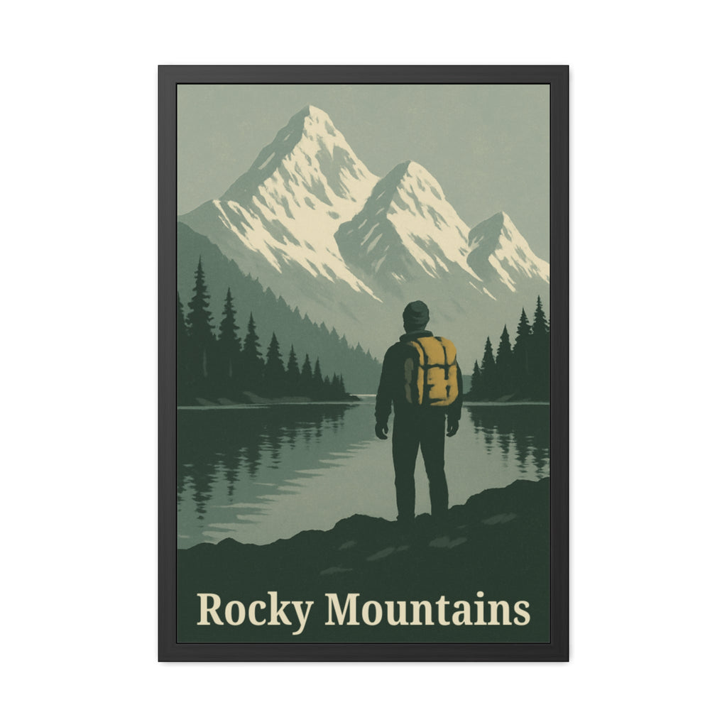 Framed Poster — Rocky Mountains