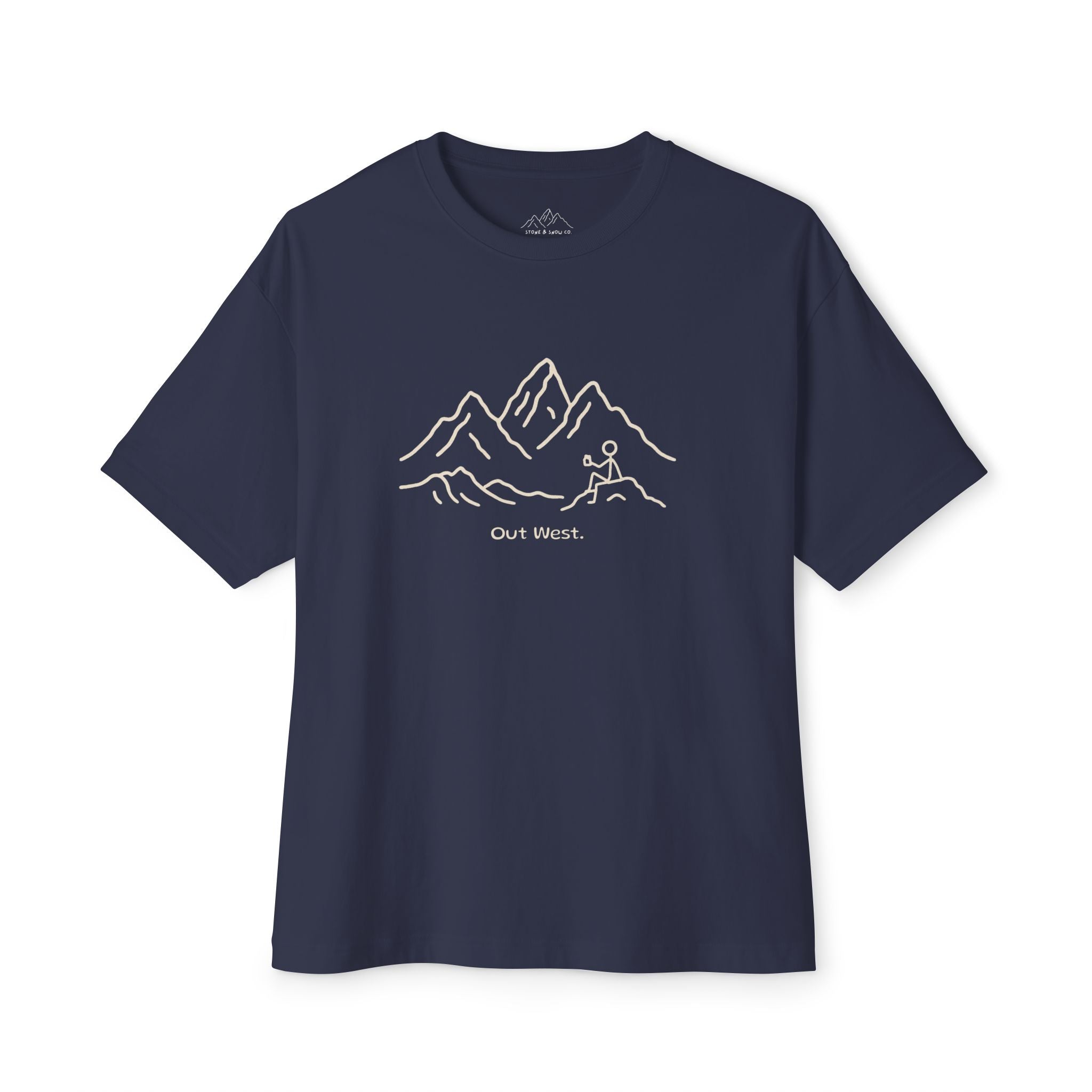 "Out West." Tee