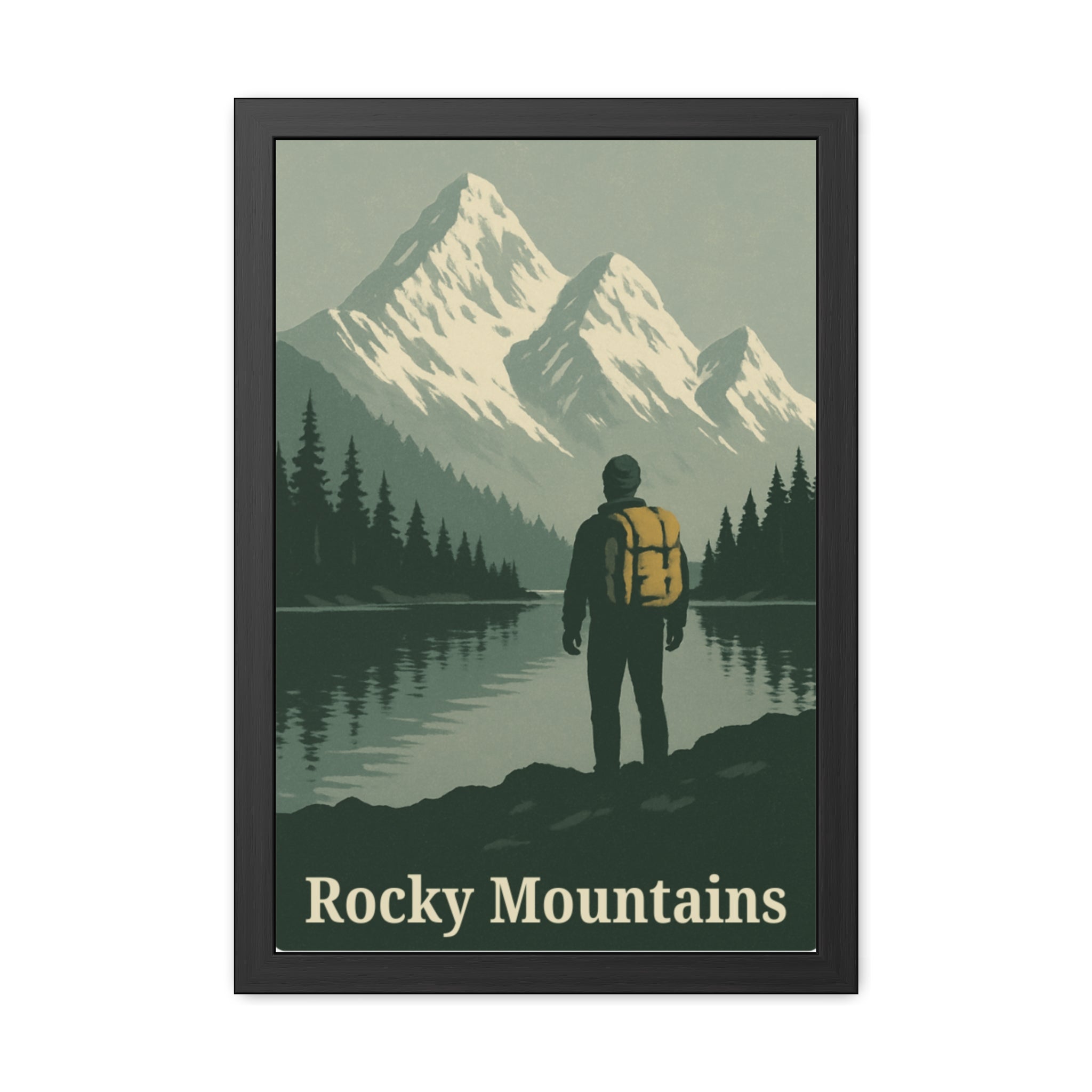 Framed Poster — Rocky Mountains