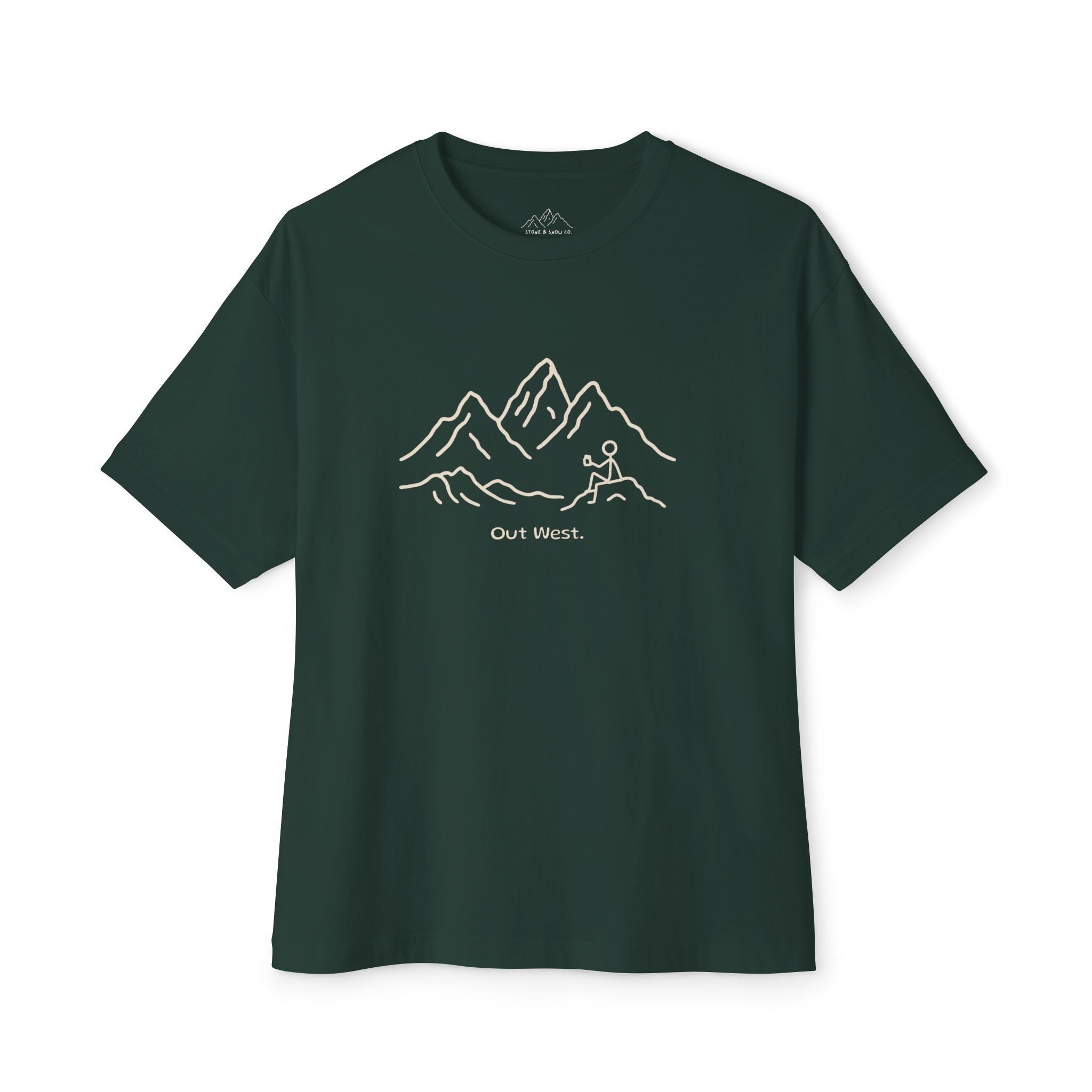"Out West." Tee