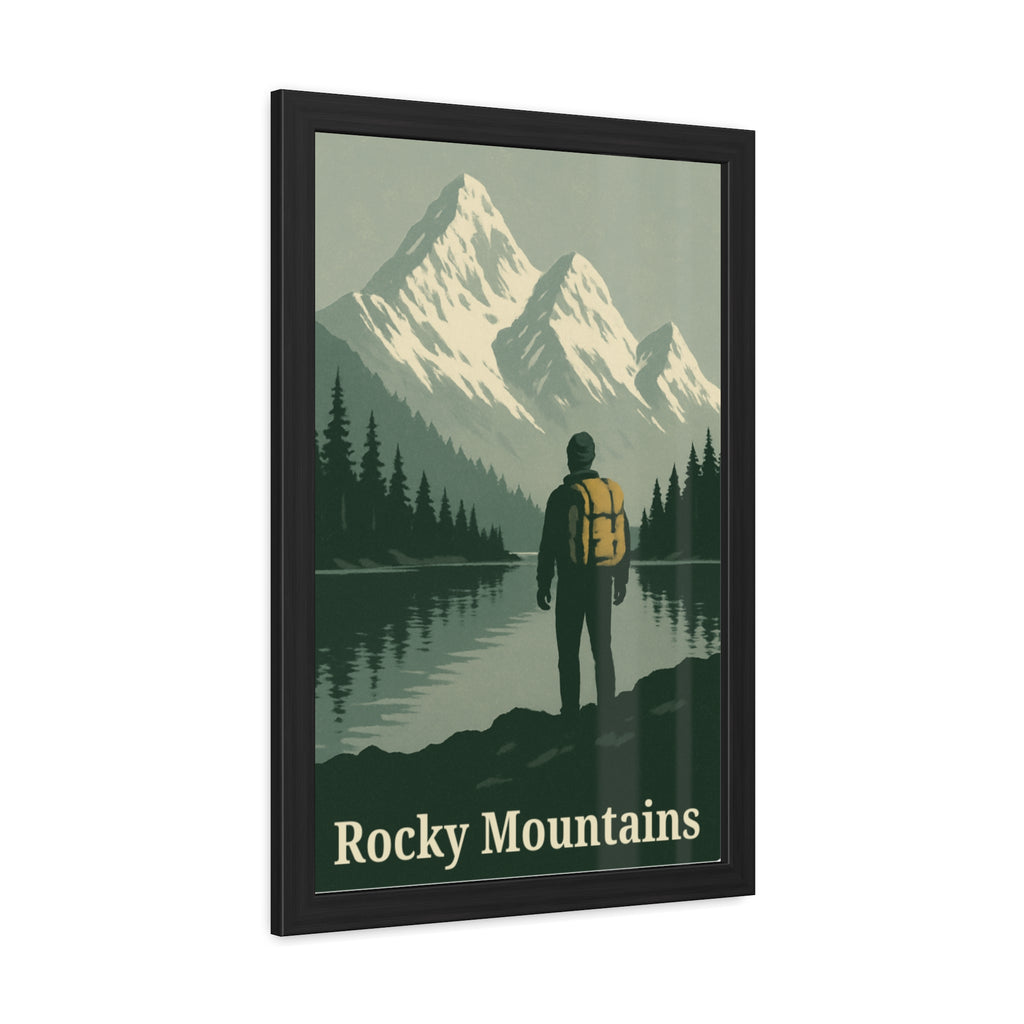 Framed Poster — Rocky Mountains