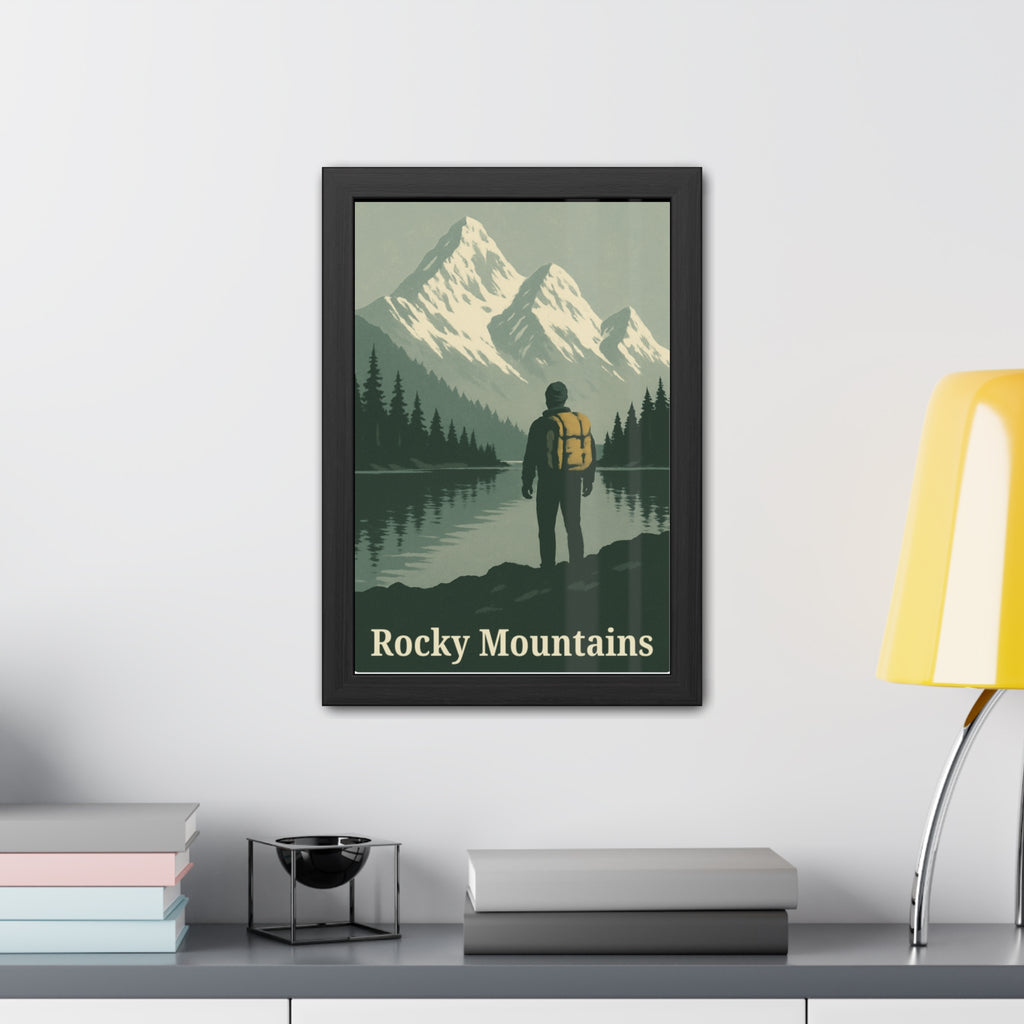 Framed Poster — Rocky Mountains