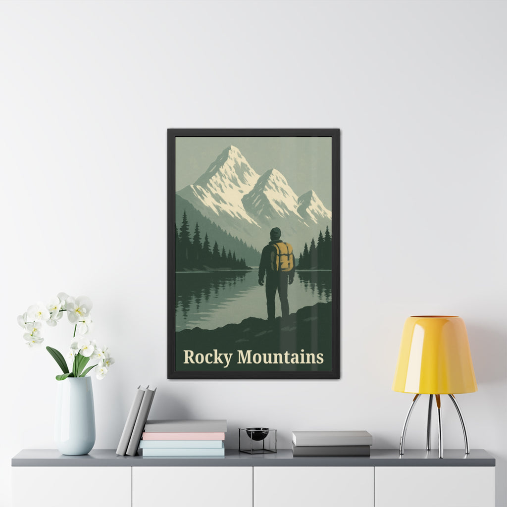 Framed Poster — Rocky Mountains