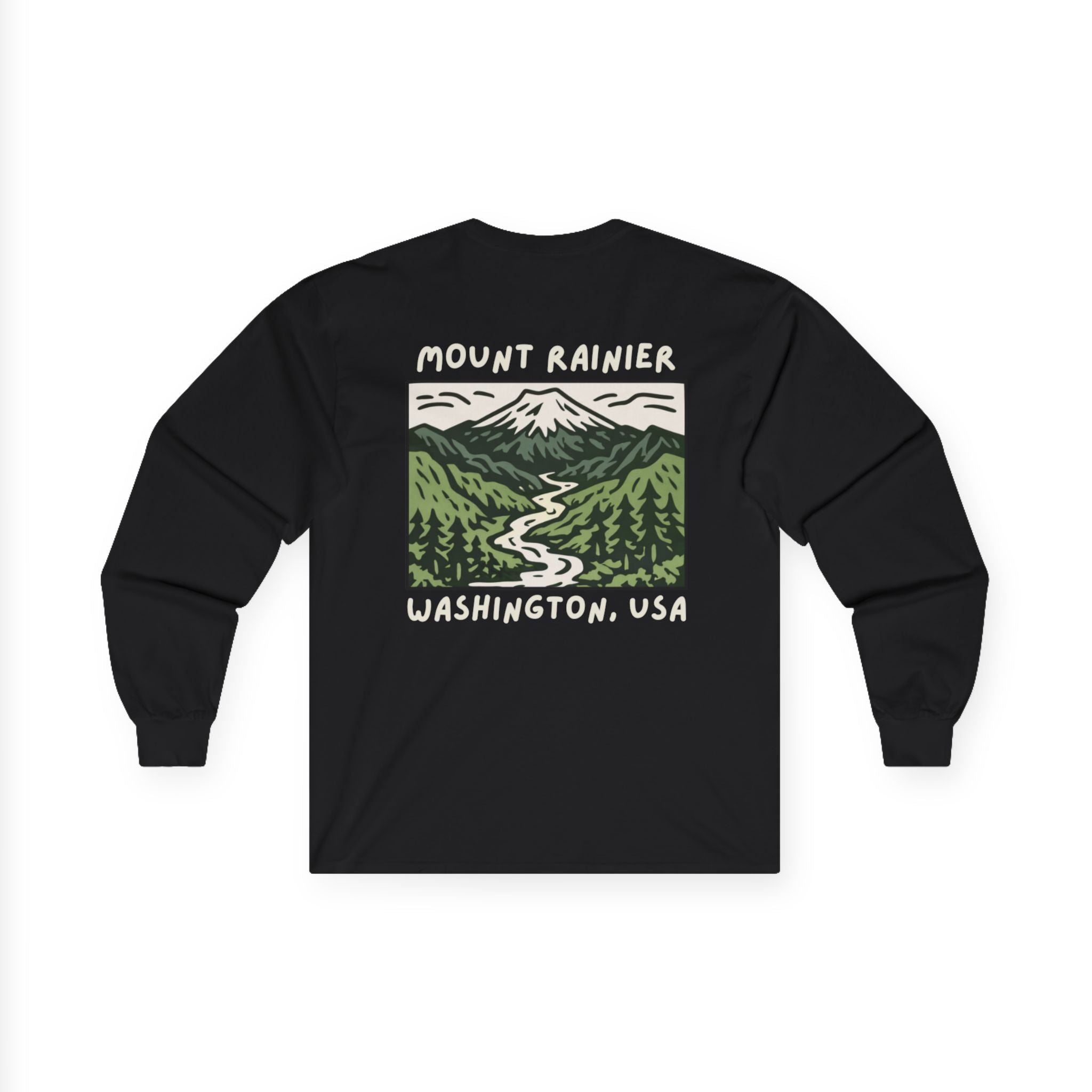 Illustrated Mt Rainier Crewneck